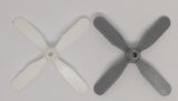 Vintage toy airplane Small DC-7 replacement propeller 2" for 12" wingspan toy.