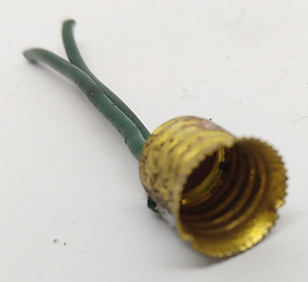 Vintage toy light bulb socket Screw type : 7/16" Diameter E-10 size