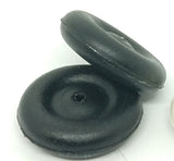 7/8" rubber wheel Tootsietoy :  white or black for large cast Tootsietoys