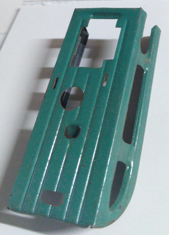Miniature tin sled : light green 3-1/4"