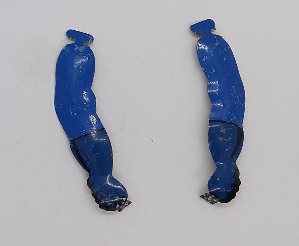 Tinplate toy replacement tin arm 2" Classic Tin Toy Co.