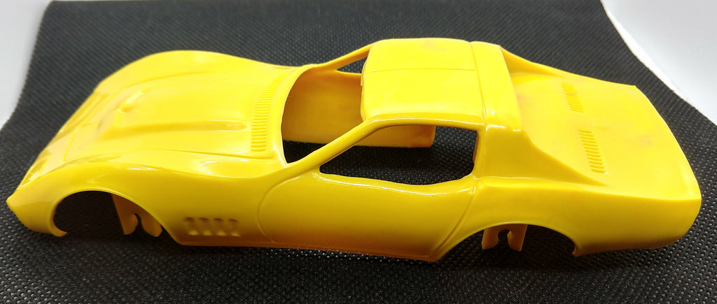 Yellow Tonka Toy Car Transport Yellow Corvette top body only