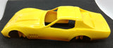 Yellow Tonka Toy Car Transport Yellow Corvette top body only.