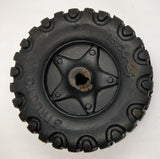 Structo Original 3-1/2" hollow black wheels only three plus one axle