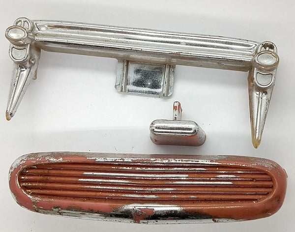 Original 1960s toy bumper and grill 4-1/4" length bumper