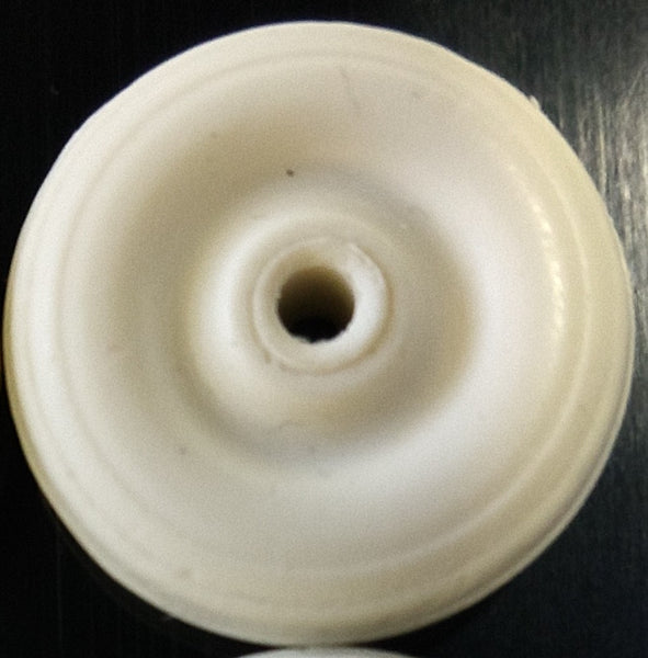 1" Black Tire : rubber balloon tire : Hubley