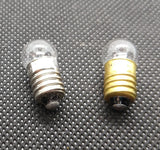 3 Volt vintage toy replacement light bulb. Screw type. Price is for one bulb