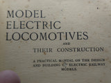 Model Electric Locomotives Model Construction Book or Manual.