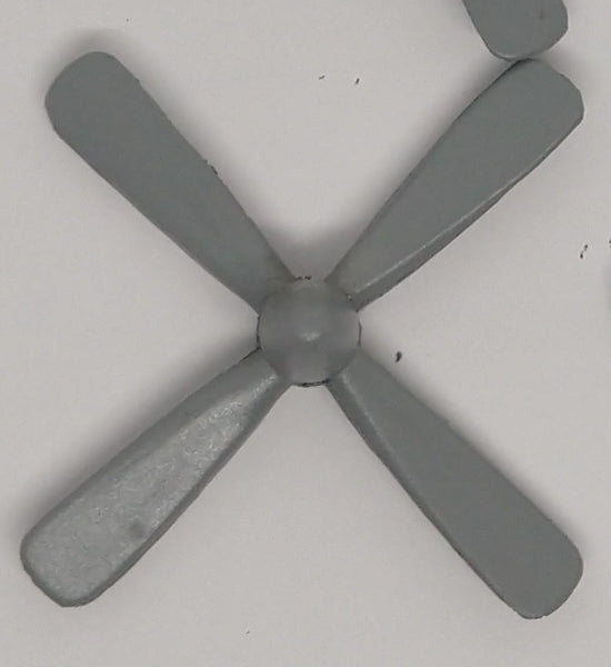 Push on Gray Marx Electra Plane DC-7 Propellers 1-3/4" (2-1/8" blade to blade end)