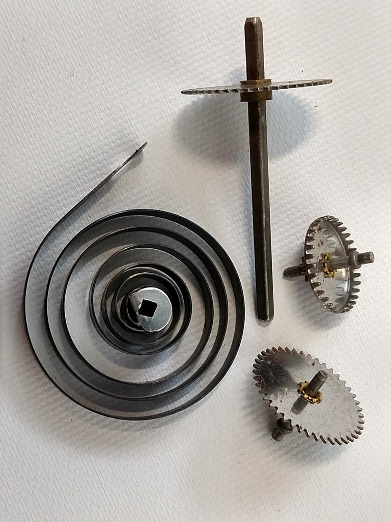 gear spring Vintage toy Gears and spring. Five piece set – Classic Tin Toy Co