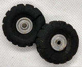 Original wheels with cast hub. 1-1/4" x 3/8"  Lot is for two wheels.