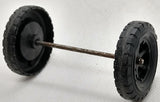 Processed Plastics original 1-5/8" wheels on axle.