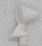 Vintage toy mirror : White or gray your choice. 3/4" x 3/8"