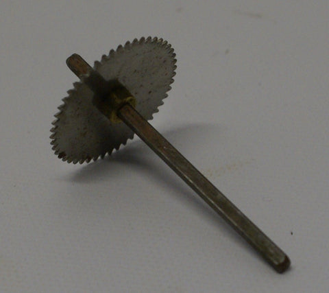 Toy replacement square axle for windup with gear.