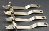 Ives O gauge train couplers. 3-1/4" Passenger car fitting. Set of four