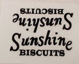 Sunshine Biscuits Truck Decal Black