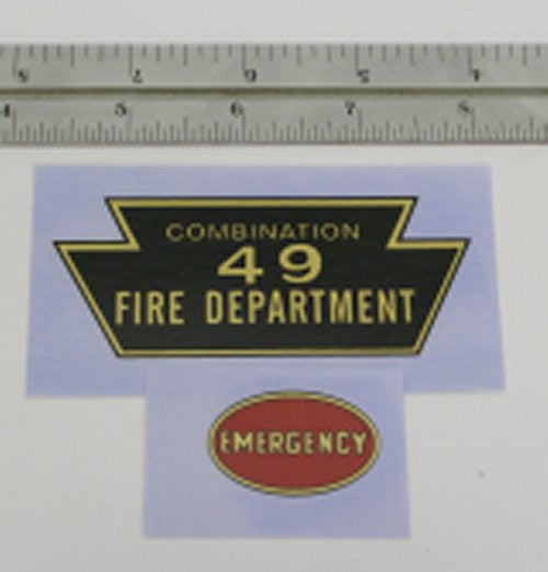 Combination 49 Fire Truck Decal set